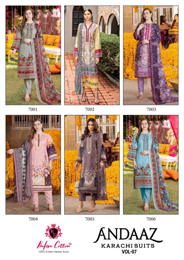 Nafisa Andaaz Vol-07 – Karachi Dress Material